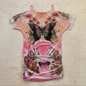 Yoo’n Me cold-shoulder top — sz L